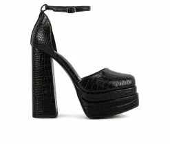 Women's London Rag Temp Platform Pumps