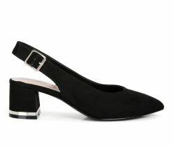 Women's London Rag Top Job Block Heel Pumps